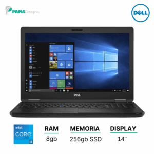 Notebook Dell 5580, Core i5-7300U 2.60 ghz, ram 8GB, 256GB ssd, webcam, Intel HD 620, display Led fullHD 15.6", win 11 pro, Ricondizionato Grado A