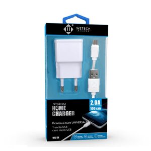 Caricatore compatibile Wetech WG-54 Micro USB SAMSUNG adattatore 2A + Cavo 100cm