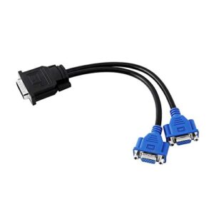 Adattatore per cavo video per computer VGA a 15 pin maschio a doppia femmina, sdoppiatore a Y DMS-59