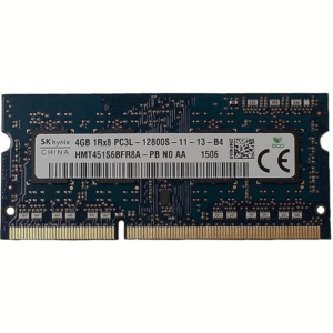 Memoria Ram so-ddr3, 4GB PC3L, HMT41GS6BFR8A-PB, Hynix, 12800 DDR3-1600MHz,1.35V Low Voltage Single Rank Memory, Ricondizionato Grado A
