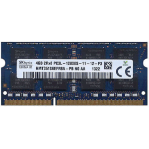 Memoria Ram so-ddr3, 4GB PC3L, HMT351S6EFR8A-PB, Hynix, 12800 DDR3-1600MHz,1.35V Low Voltage Single Rank Memory, Ricondizionato Grado A