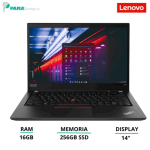 Notebook Lenovo T490, Core i5-8gen, 16gb ram, Ssd 256gb, Web, Led 14", Windows 11 pro, Ricondizionato Grado A
