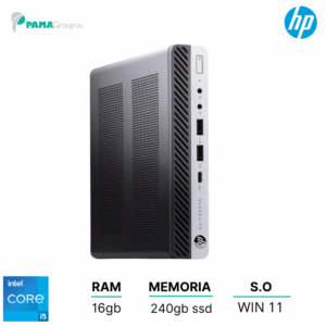 Hp 800 G3 DM mini, Core i5 7400  ram 16gb, 240ssd, Win 11 pro, Ricondizionato Grado A