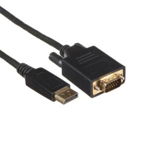 Cavo Linq DisplayPort a VGA, Cavo DP a VGA 1080P, DP Maschio a VGA Maschio per Monitor, Desktop, Laptop, PC, HDTV