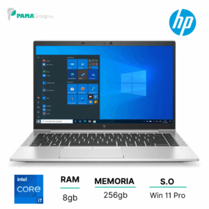 Notebook Hp 840 G7, Core i7-10610U 1.80 ghz, ram 8GB, 256GB ssd, webcam, display Led 14", win 11 pro, Ricondizionato Grado A