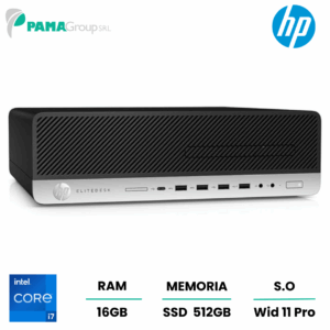 Hp 800 G5 sff, Core i7 9700 3,00 Ghz, ram 16GB, 512gb ssd Nvme, Win 11  pro, Ricondizionato grado A