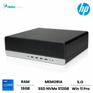 Pc HP 800 G4 Sff desktop, Core i7 8700 3,20 GHz, ram 16GB, 512gb ssd Nvme, Win 11 pro, Ricondizionato Grado A