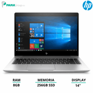 Notebook Hp 840 G6, Core i5-8265U 1.60 ghz, ram 16GB, 512GB ssd, webcam, display Led 14", win 11 pro, Ricondizionato Grado A