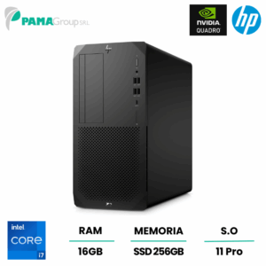 Workstation Hp Z2 g5 Tower, Core i7-10700 2,90 ghz, ram 16GB, 256gb ssd, sk video Quadro P2200 5GB GDDR5 Win 11 pro, Ricondizionato Grado A