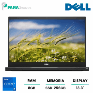 Dell 7390 notebook, Core i7-8650U 1.90 ghz, ram 8GB, 256GB NVMe, webcam, display  LED 13,3", win 11 pro, Ricondizionato Grado A