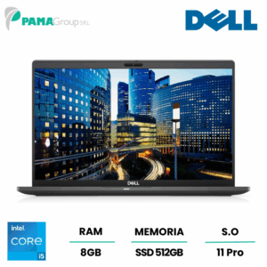 Notebook Dell 7410,Core i5-10310U 1.70 ghz, ram 8GB, 512GB ssd, webcam, display LED 14", win 11  pro, Ricondizionato Grado A
