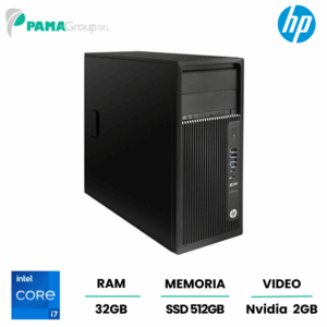 Workstation Hp Z240, i7 6700, ram 32GB, ssd 512GB, dvd, Nvidia nvs 510 2GB, Win 11 pro, Ricondizionato, Grado A
