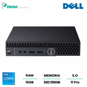 Dell micro 3060, mini pc, Core i5-8400T 1.70Ghz, ram 16gb, 256 SSD, Hdmi, Windows 11 pro, Ricondizionato Grado A