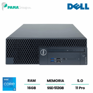 Pc Dell 3070 SFF, Core i5-9500 3.00 Ghz, 16gb Ram, 512gb ssd, HDMI, Windows 11 pro, Ricondizionato Grado A