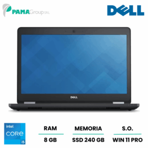 Notebook Ricondizionato DELL E5470 Core i5 6300U 2,40Ghz,8G,|SSD 240GB,LED 14.1" TOUCHSCREEN,WEB CAM, WIN 11 PRO