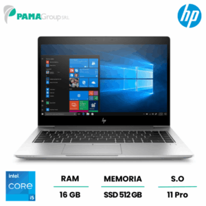 Notebook Hp 840 G6, Core i5-8265U 1.60 ghz, ram 16GB, 512GB ssd, webcam, display Led 14", win 11 pro, Ricondizionato Grado A